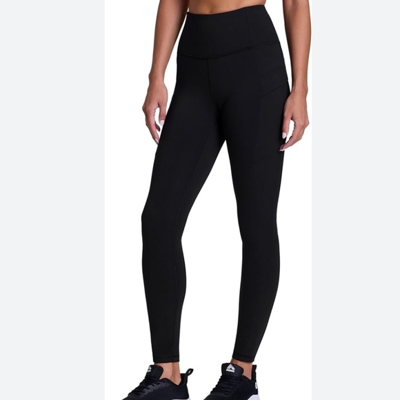 Avalanche Full Length High Waist Black Leggings with Pockets Size Small EUC - Picture 1 of 10